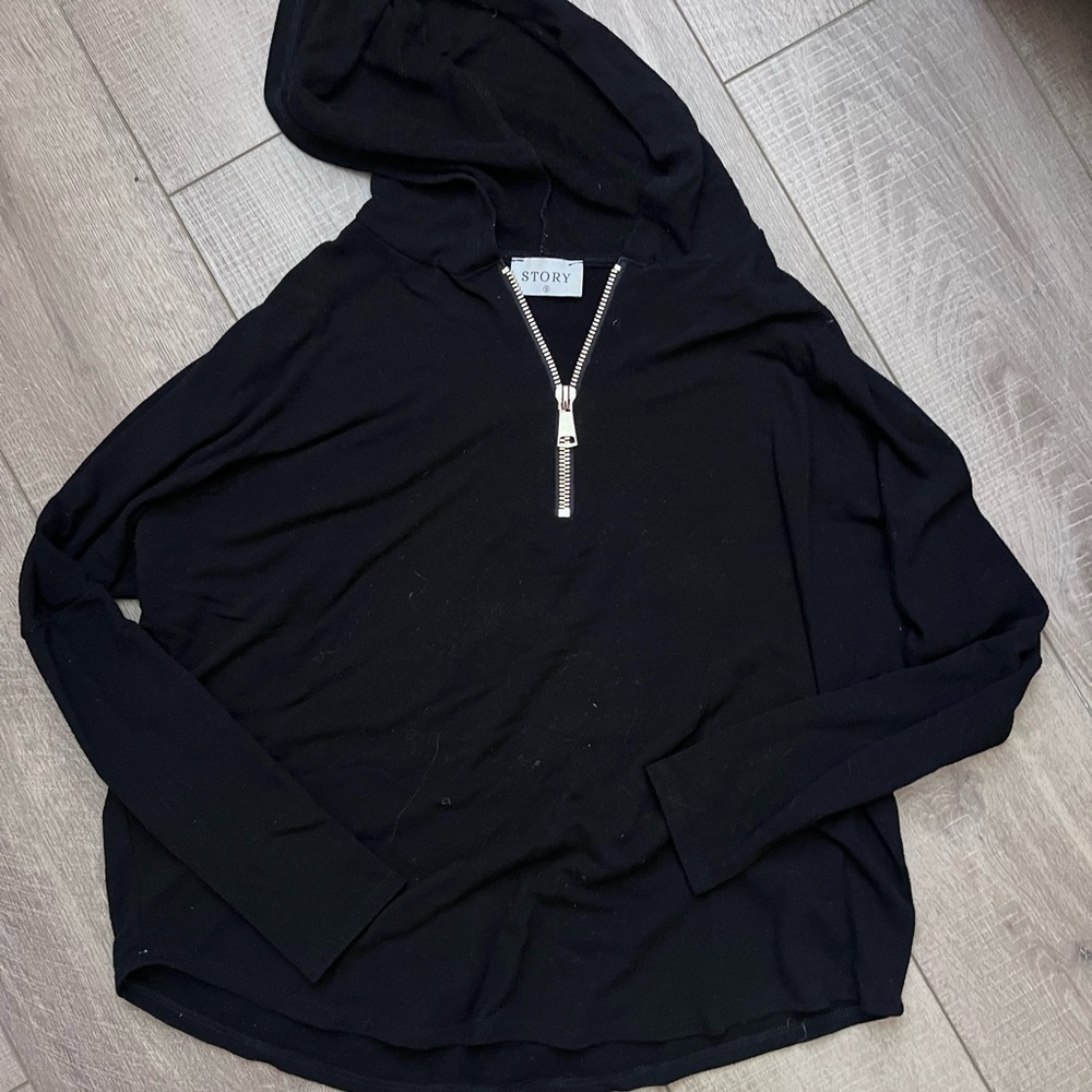 Black Hoodie with Zipper
